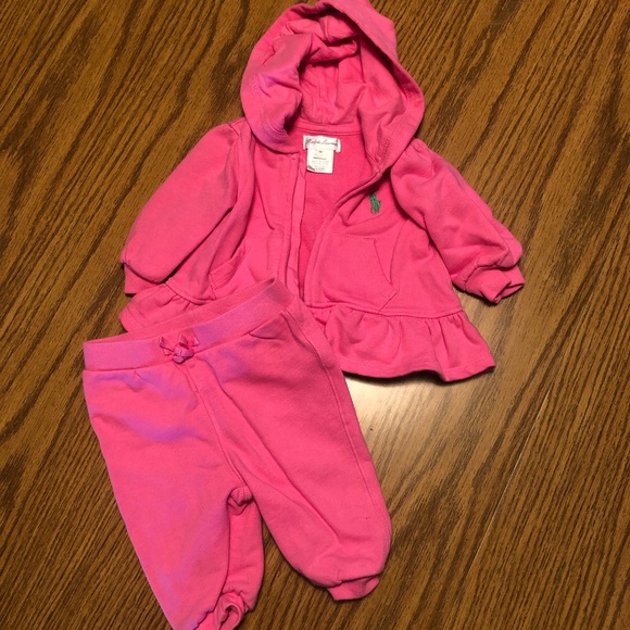 polo sweat suit baby girl